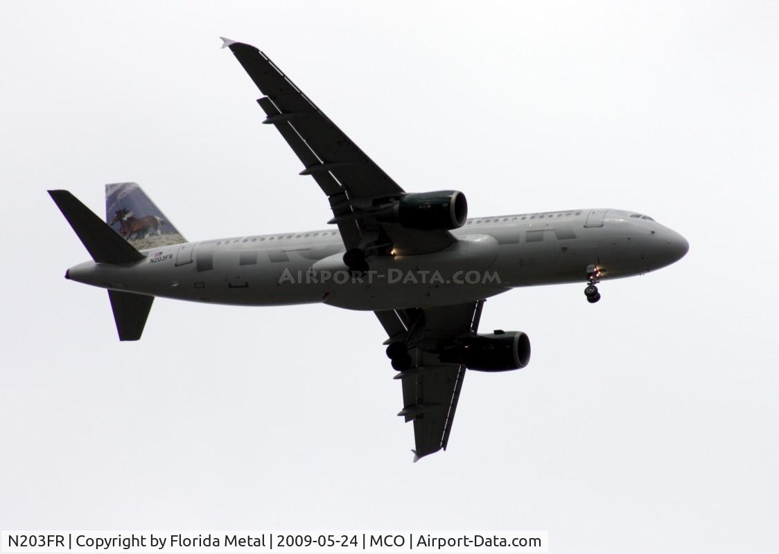 N203FR, 2002 Airbus A320-214 C/N 1806, Sally the Mustang
