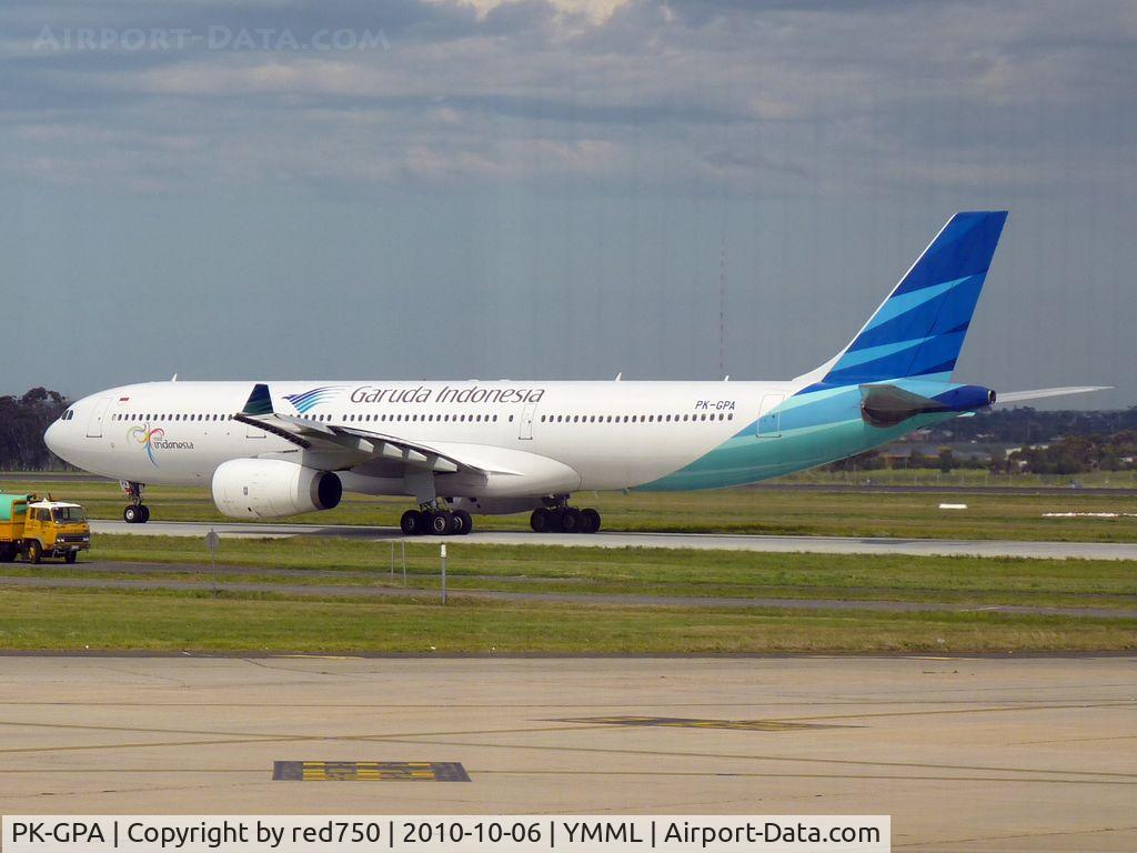 PK-GPA, 1996 Airbus A330-341 C/N 138, Airbus 330 341 PK-GPA at Melbourne