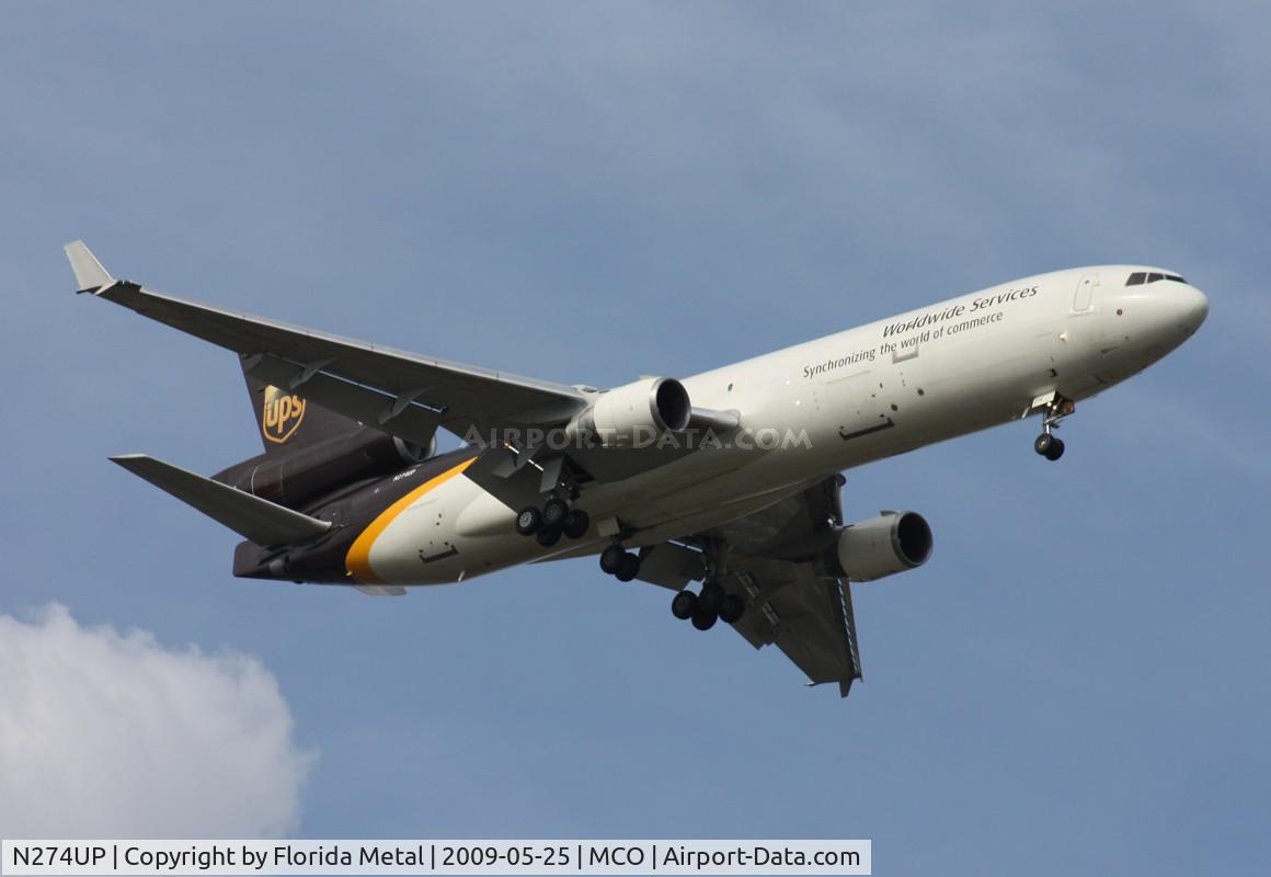 N274UP, 1994 McDonnell Douglas MD-11F C/N 48575, UPS MD-11