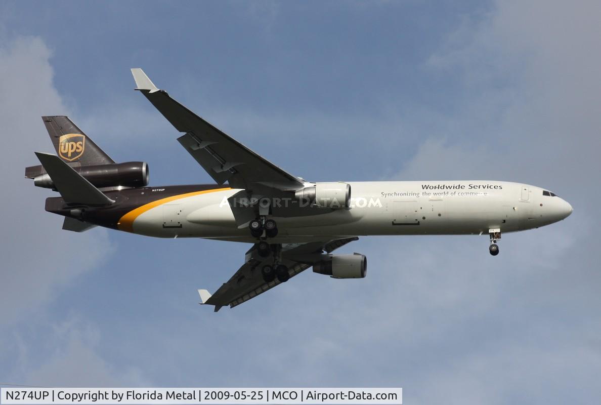 N274UP, 1994 McDonnell Douglas MD-11F C/N 48575, UPS MD-11
