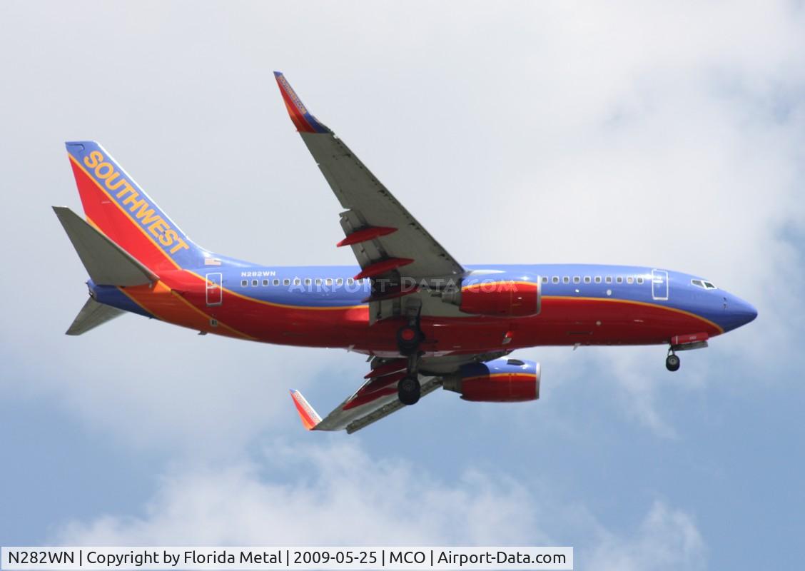 N282WN, 2007 Boeing 737-7H4 C/N 32534, Southwest 737-700