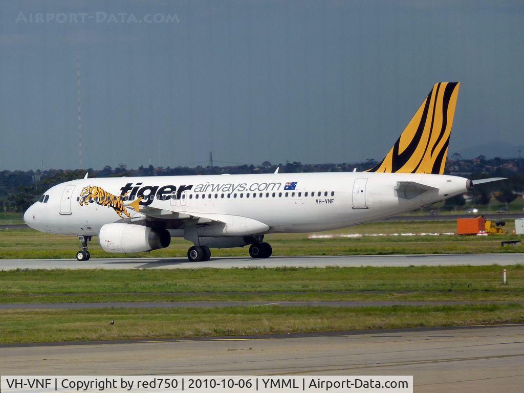 VH-VNF, 2007 Airbus A320-232 C/N 3332, Tiger Airways Airbus A320 232 at Melbourne