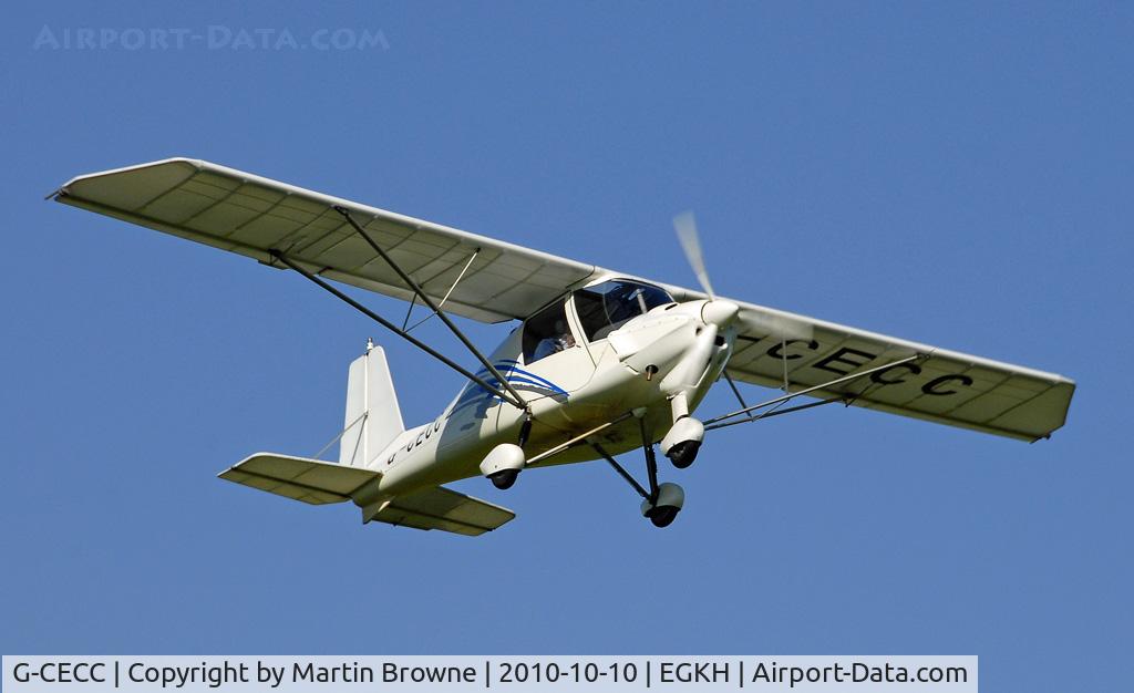 G-CECC, 2006 Comco Ikarus C42 FB80 C/N 0607-6832, SHOT AT HEADCORN