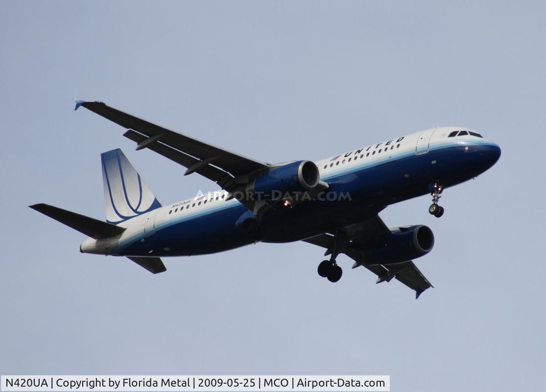 N420UA, 1994 Airbus A320-232 C/N 489, United A320