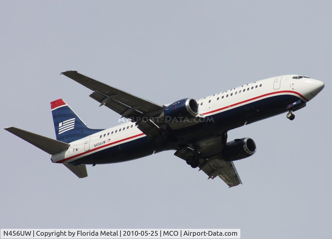 N456UW, 1991 Boeing 737-4B7 C/N 25020, US Airways 737-400