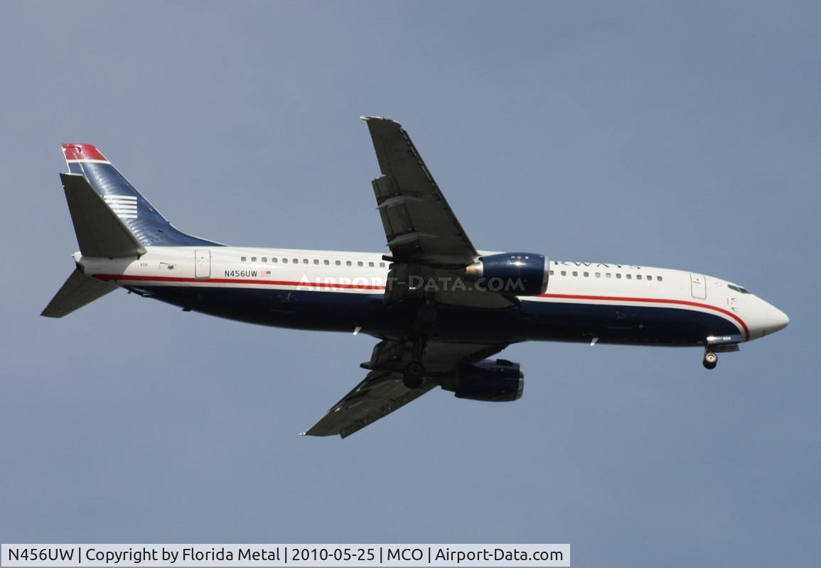 N456UW, 1991 Boeing 737-4B7 C/N 25020, US Airways 737-400