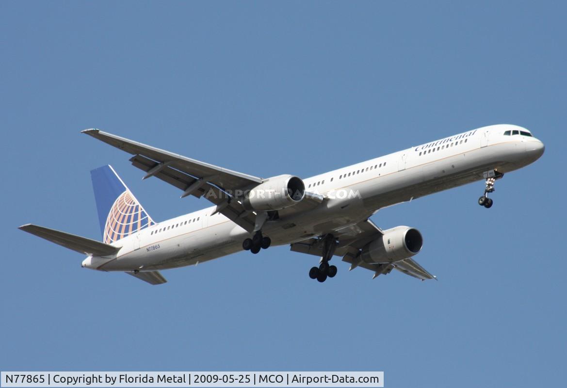 N77865, 2002 Boeing 757-33N C/N 32589, Continental 757-300