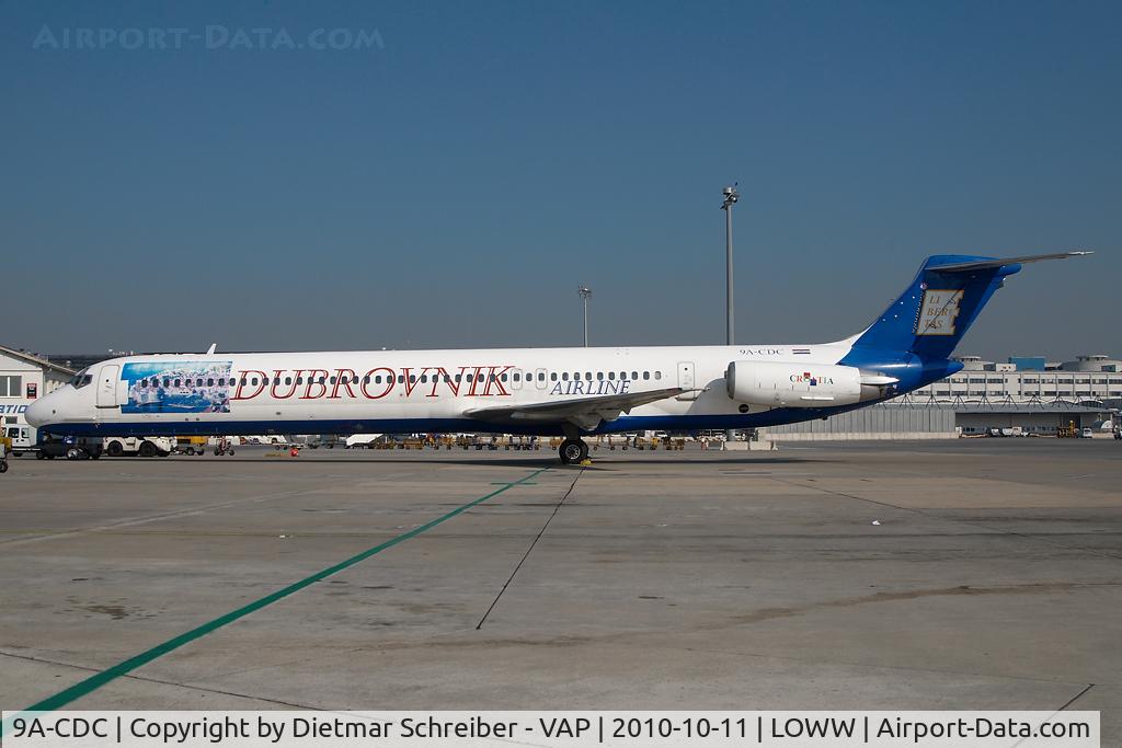 9A-CDC, 1982 McDonnell Douglas MD-82 (DC-9-82) C/N 49112, Dubrovnik Airlines MD80