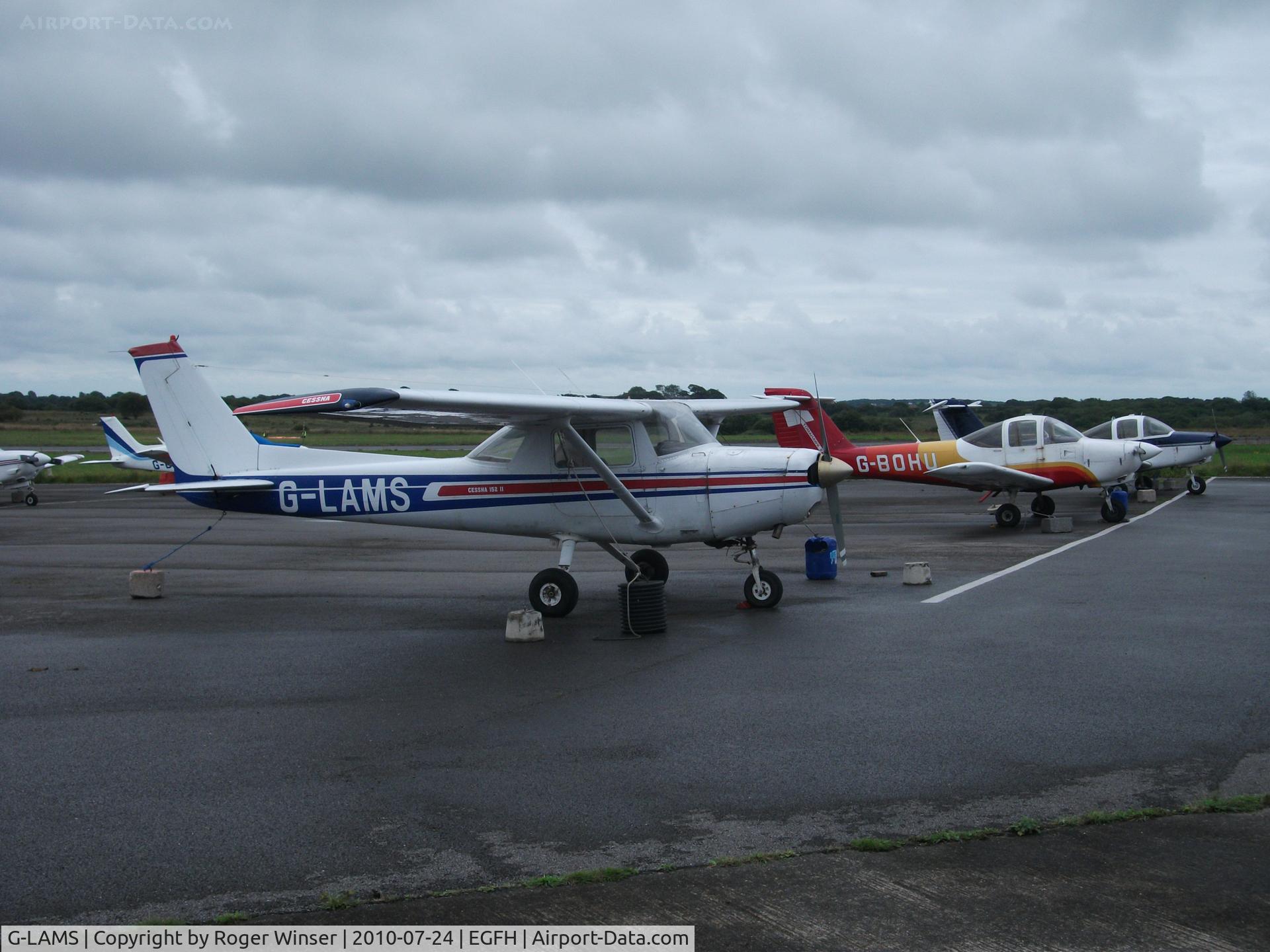 G-LAMS, 1978 Reims Cessna F152 C/N 1431, Resident G-LAMS with other Cambrian Flying Club aircraft.