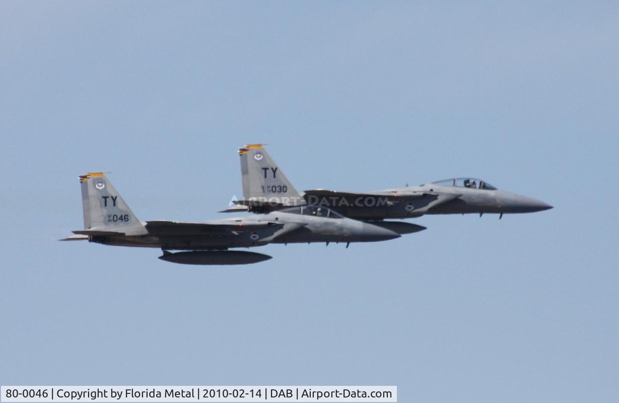 80-0046, McDonnell Douglas F-15C Eagle C/N 0717/C195, Daytona 500 flyover