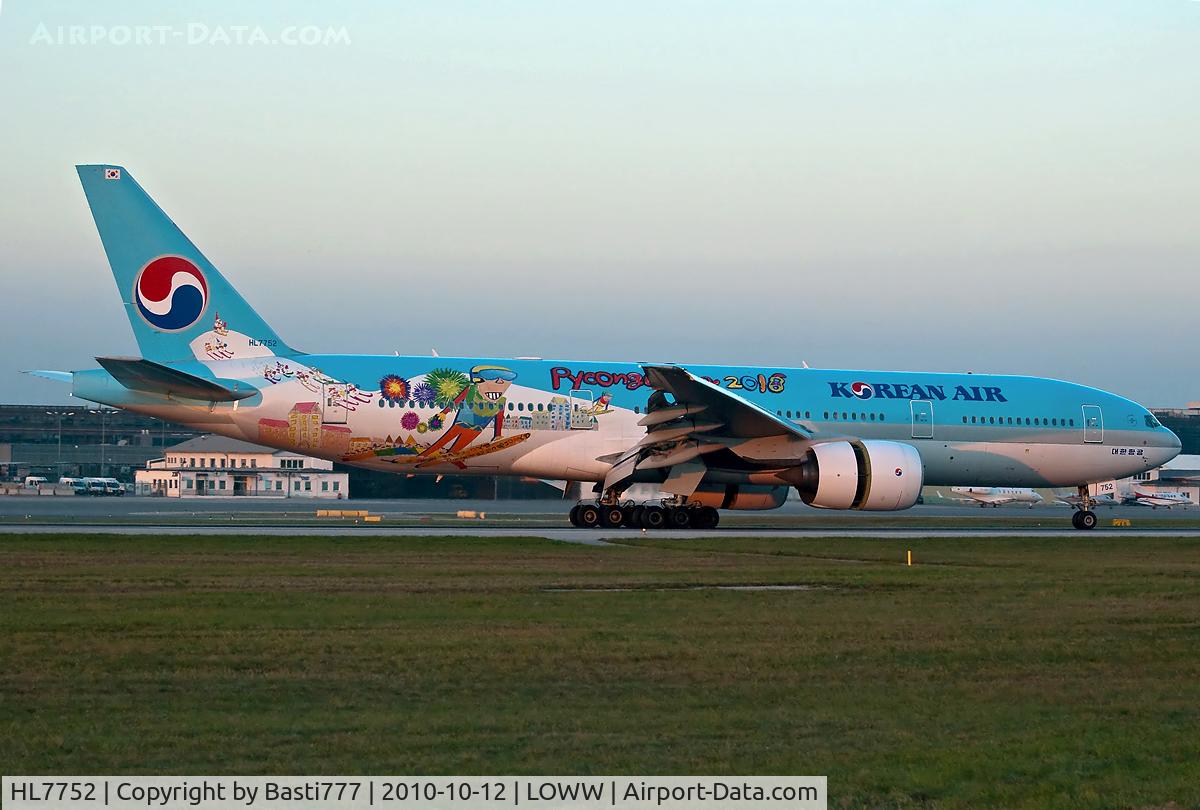 HL7752, 2007 Boeing 777-2B5/ER C/N 34211, Korean Air Logojet advertising for the candidature of the Olympic Winter Games 2018 at Pyeongchang