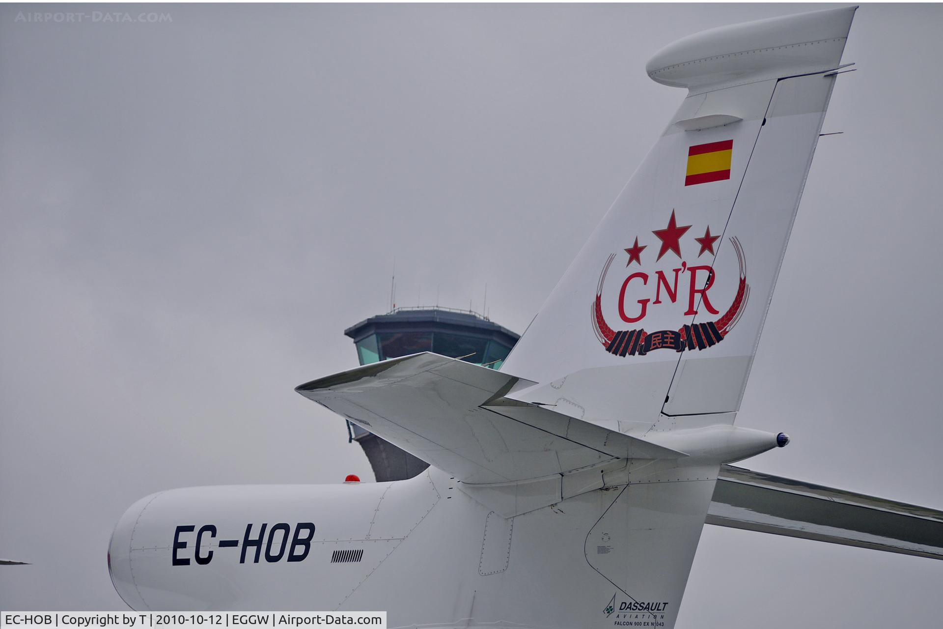 EC-HOB, 1999 Dassault Falcon 900EX C/N 43, Tail of Dassault Falcon 900EX, c/n: 43