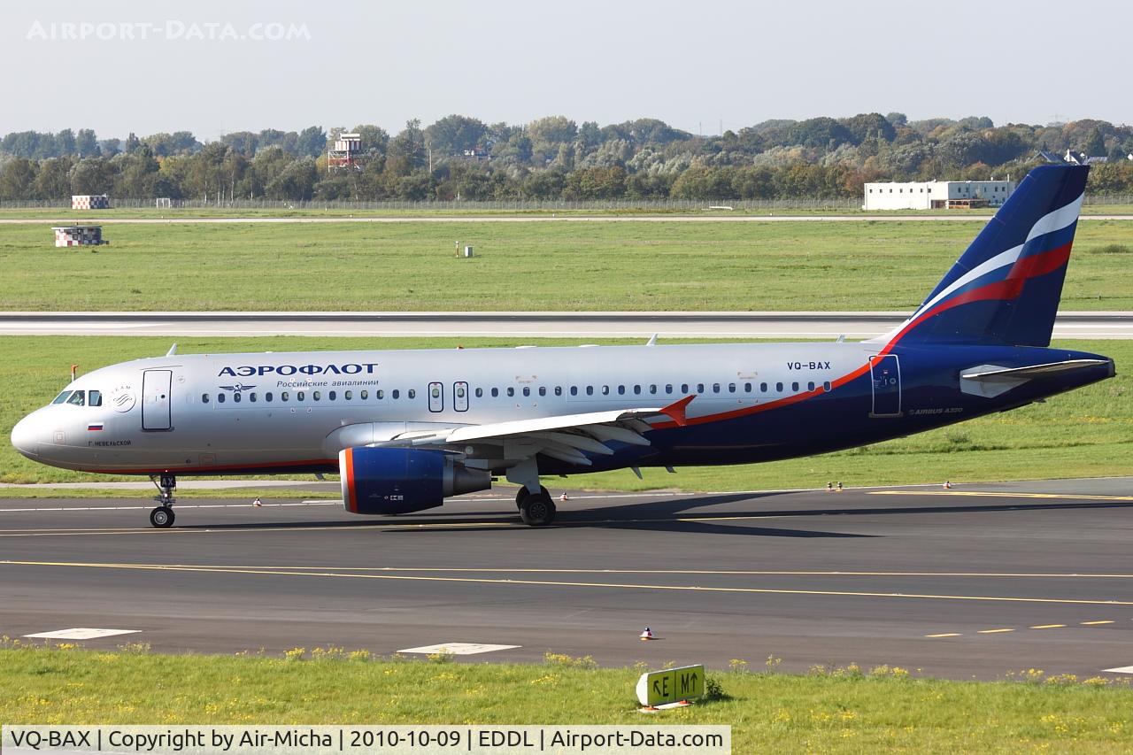 VQ-BAX, 2009 Airbus A320-214 C/N 3778, Aeroflot, Airbus A320-214, CN: 3778, Aircraft Name: G.Nevelskoy
