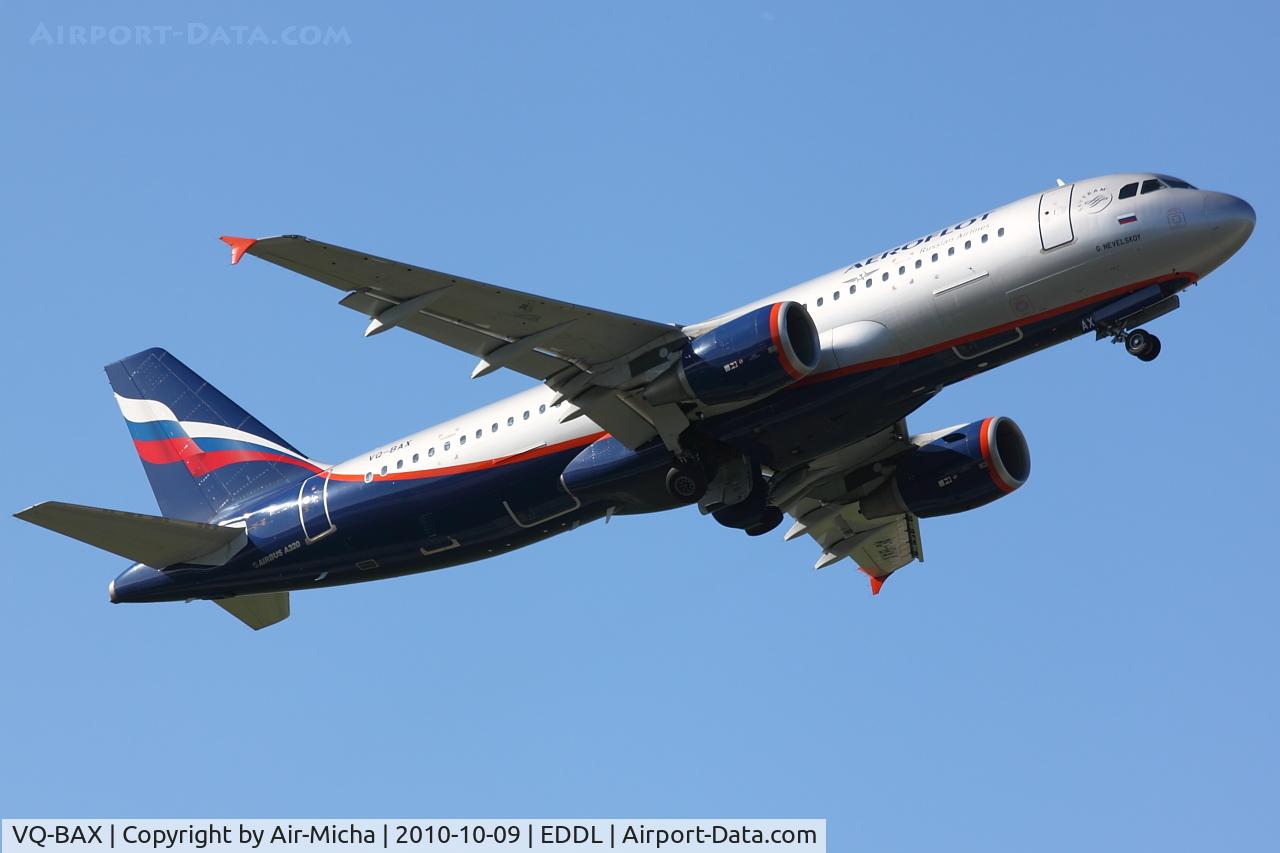 VQ-BAX, 2009 Airbus A320-214 C/N 3778, Aeroflot, Airbus A320-214, CN: 3778, Aircraft Name: G.Nevelskoy