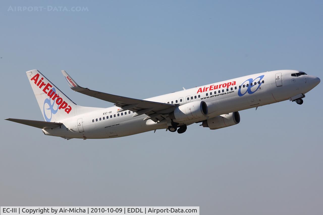 EC-III, 2002 Boeing 737-86Q C/N 30284, Air Europa, Boeing 737-86Q (WL), CN: 30284/1233