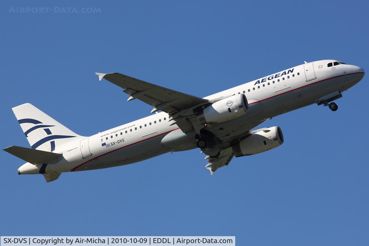 SX-DVS, 2008 Airbus A320-232 C/N 3709, Aegean Airlines, Airbus A320-232, CN: 3709