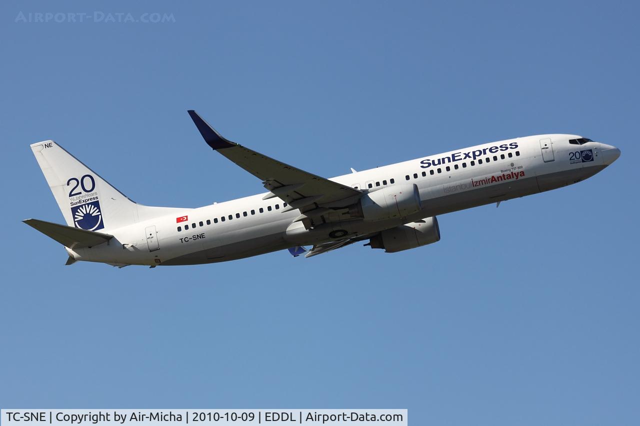 TC-SNE, 2008 Boeing 737-8HX C/N 29684, SunExpress, Boeing 737-8HX (WL), CN: 29684/2539