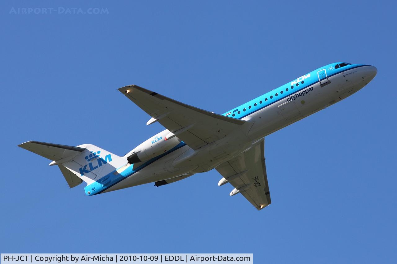PH-JCT, 1995 Fokker 70 (F-28-0070) C/N 11537, KLM Cityhopper, Fokker F70, CN: 11537/294