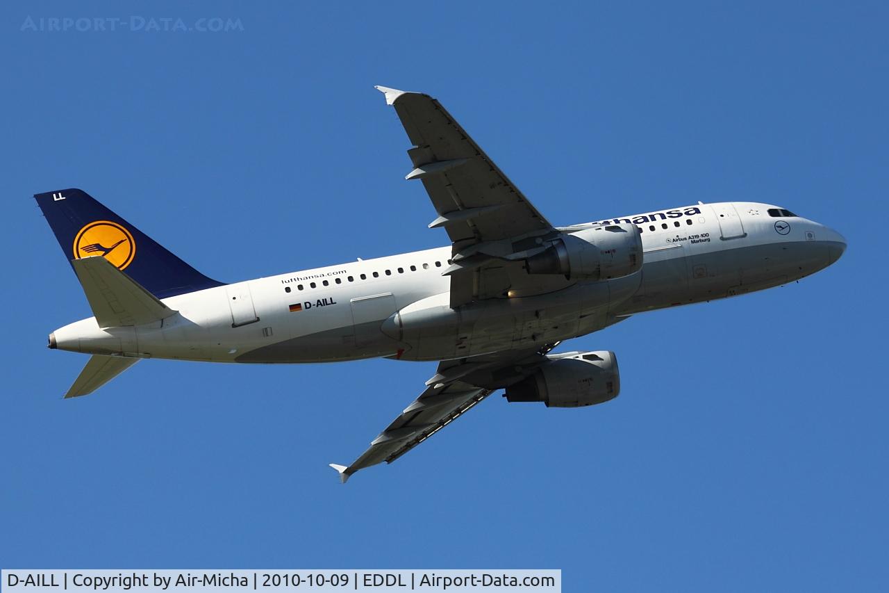 D-AILL, 1997 Airbus A319-114 C/N 689, Lufthansa, Airbus A319-114, CN: 689, Aircraft Name: Marburg