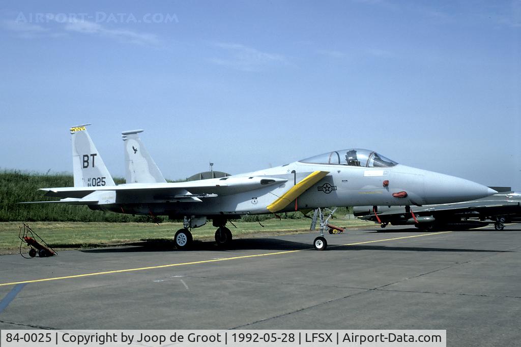84-0025, 1984 McDonnell Douglas F-15C Eagle C/N 0936/C328, Luxeuil open house 1992