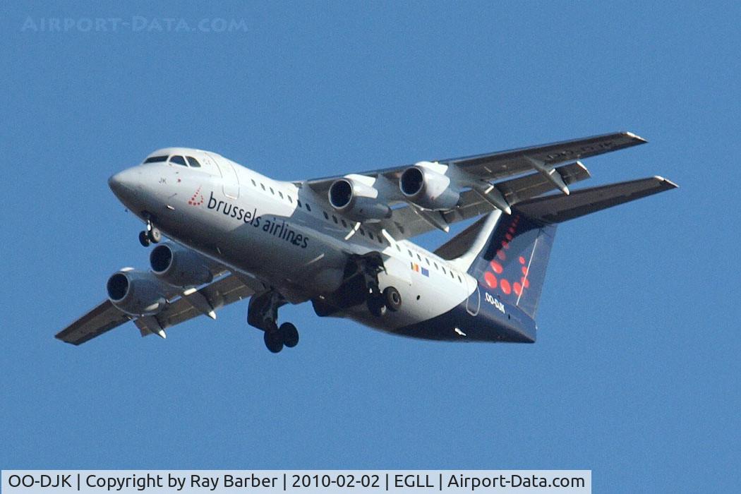 OO-DJK, 1995 British Aerospace Avro 146-RJ85 C/N E.2271, BAe 146-RJ85 [E2271] (Brussels Airlines) Home~G 02/02/2010