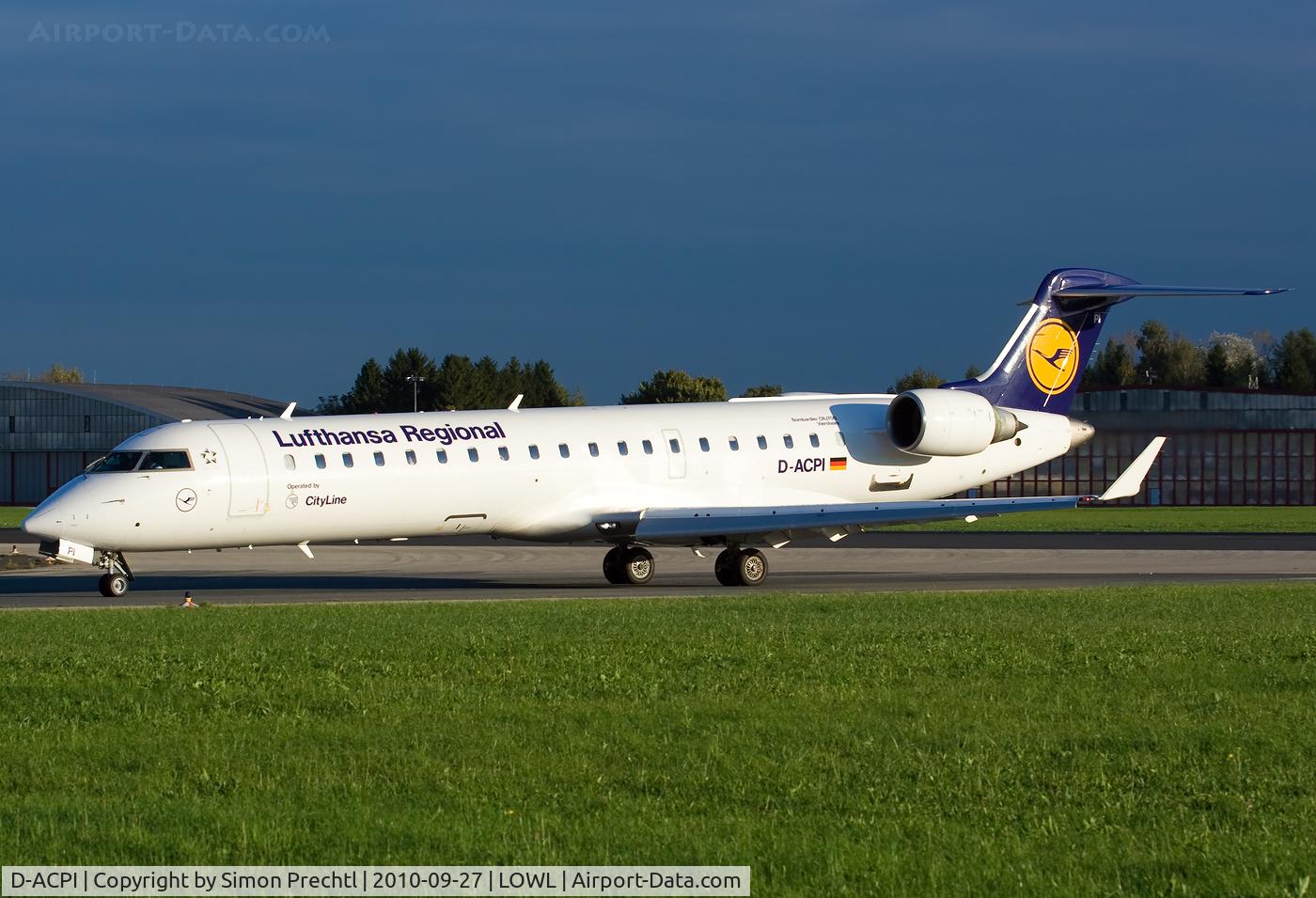 D-ACPI, 2002 Canadair CRJ-701ER (CL-600-2C10) Regional Jet C/N 10046, D-ACPI @ Linz Airport