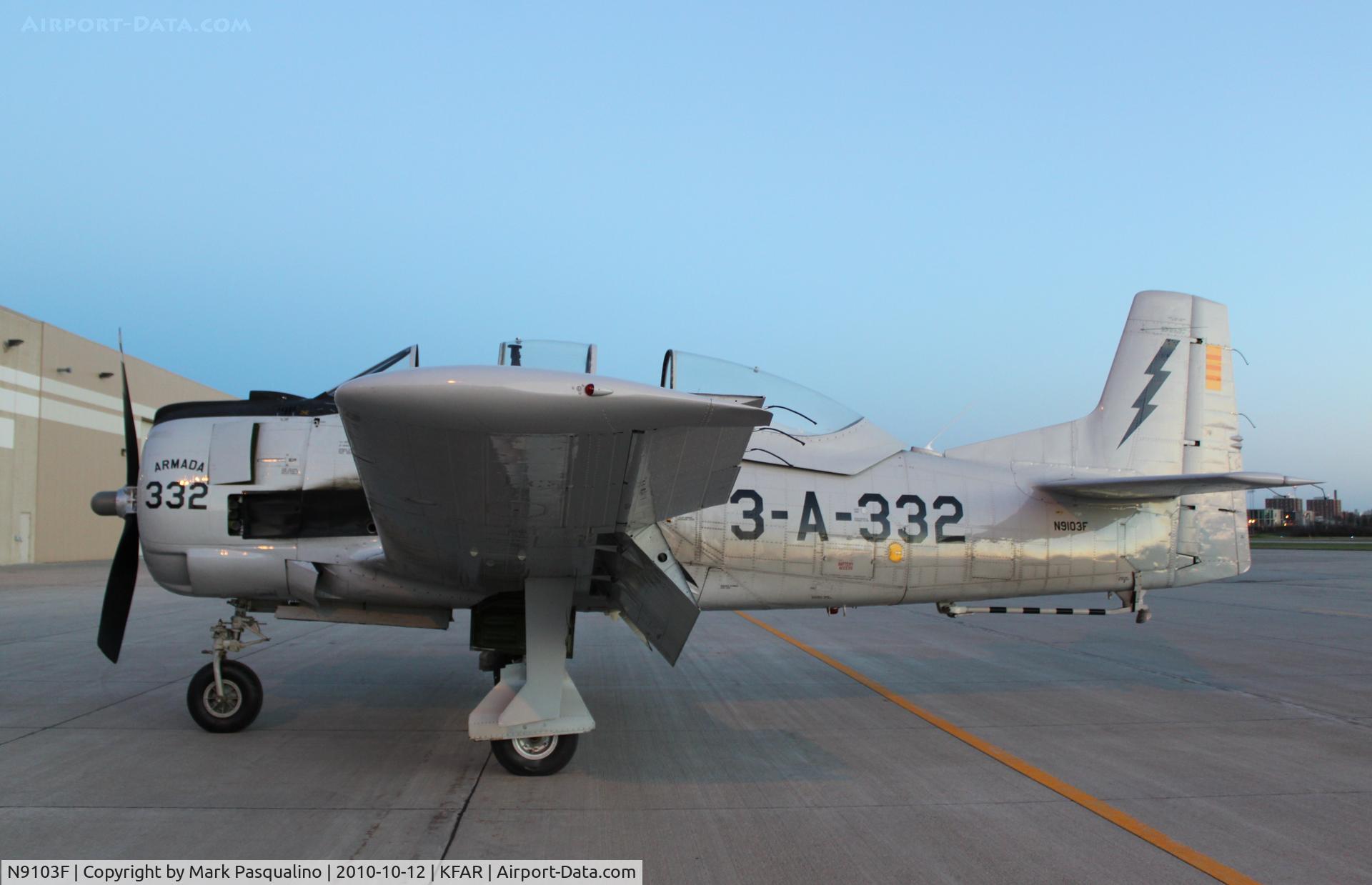 N9103F, 1951 North American T-28A Trojan C/N 51-7606, North American T-28P