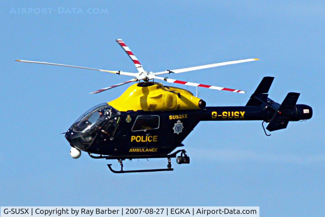 G-SUSX, 1999 McDonnell Douglas MD-902 Explorer C/N 900-00065, MD Helicopters MD-902 Explorer [900-00065] Shoreham~G 27/08/2007