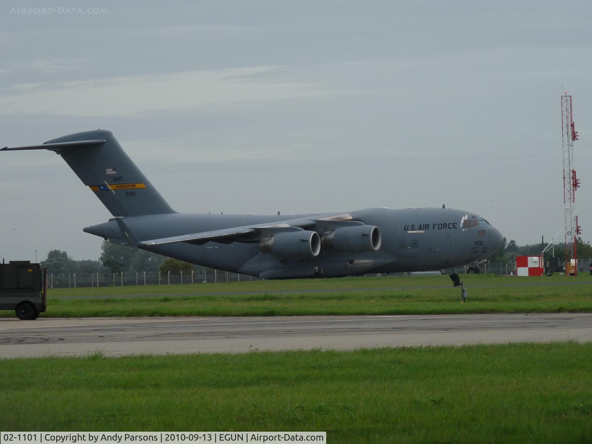 02-1101, 2002 Boeing C-17A Globemaster III C/N 50109/F108, 437aw C17 Visiting \mildenhall