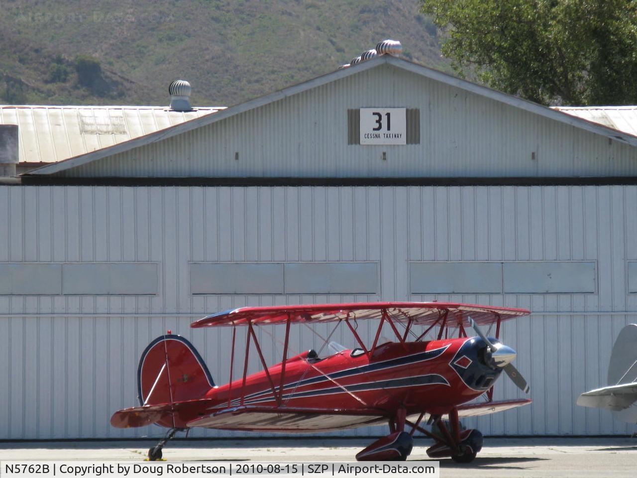 N5762B, 1980 Great Lakes 2T-1A-2 Sport Trainer C/N 0833, 1980 Great Lakes 2T-1A-2 SPORT TRAINER, Lycoming AEIO-360-B1FG 180 Hp
