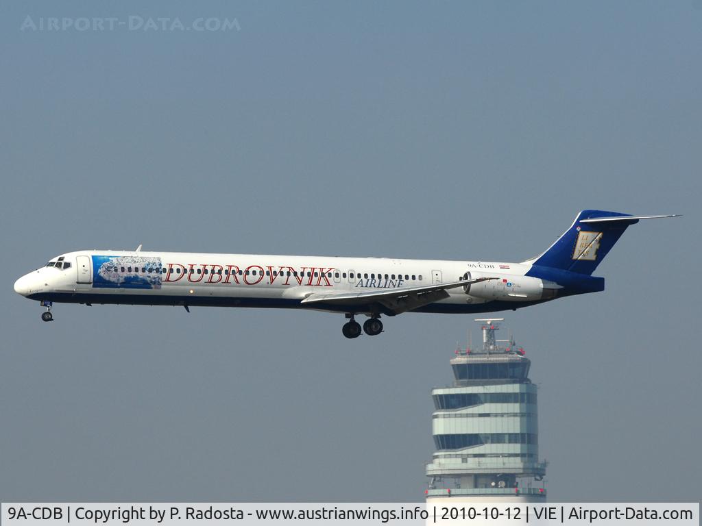 9A-CDB, 1991 McDonnell Douglas MD-83 (DC-9-83) C/N 49986, Operating a charter flight for Hyundai