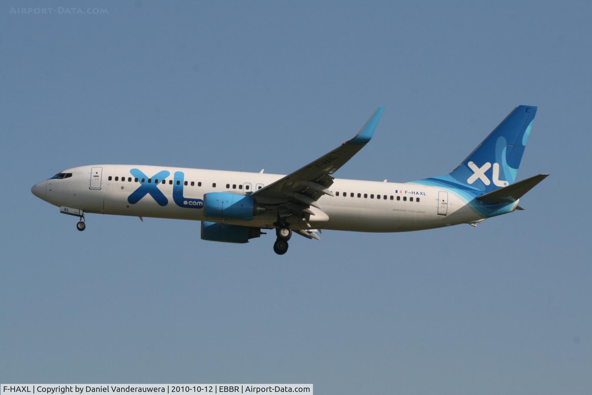 F-HAXL, 2008 Boeing 737-8Q8 C/N 35279, Flight XLF821 is descending to RWY 02