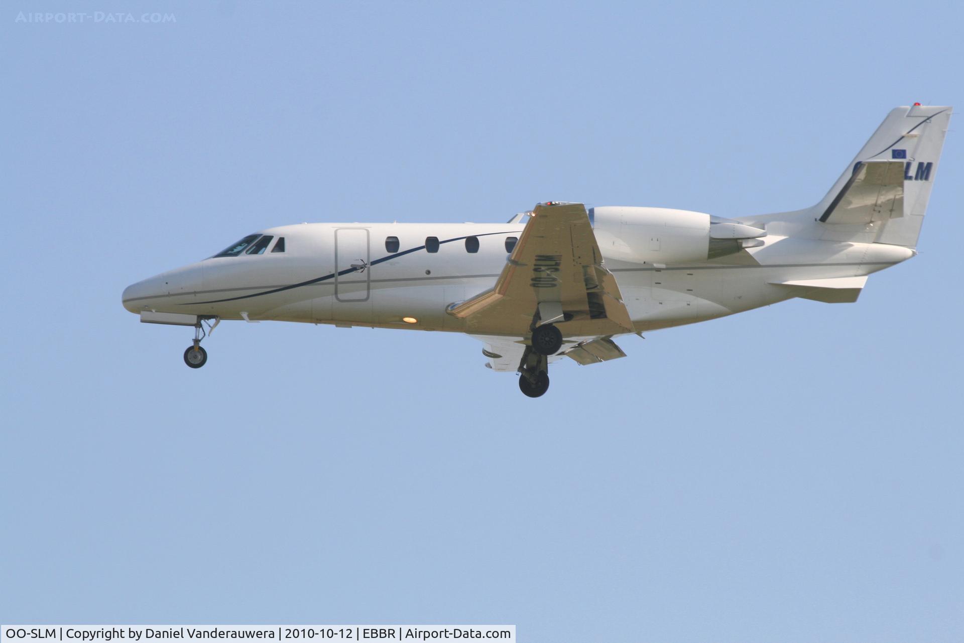 OO-SLM, 2008 Cessna 560XL Citation XLS C/N 560-5781, Arrival to RWY 02