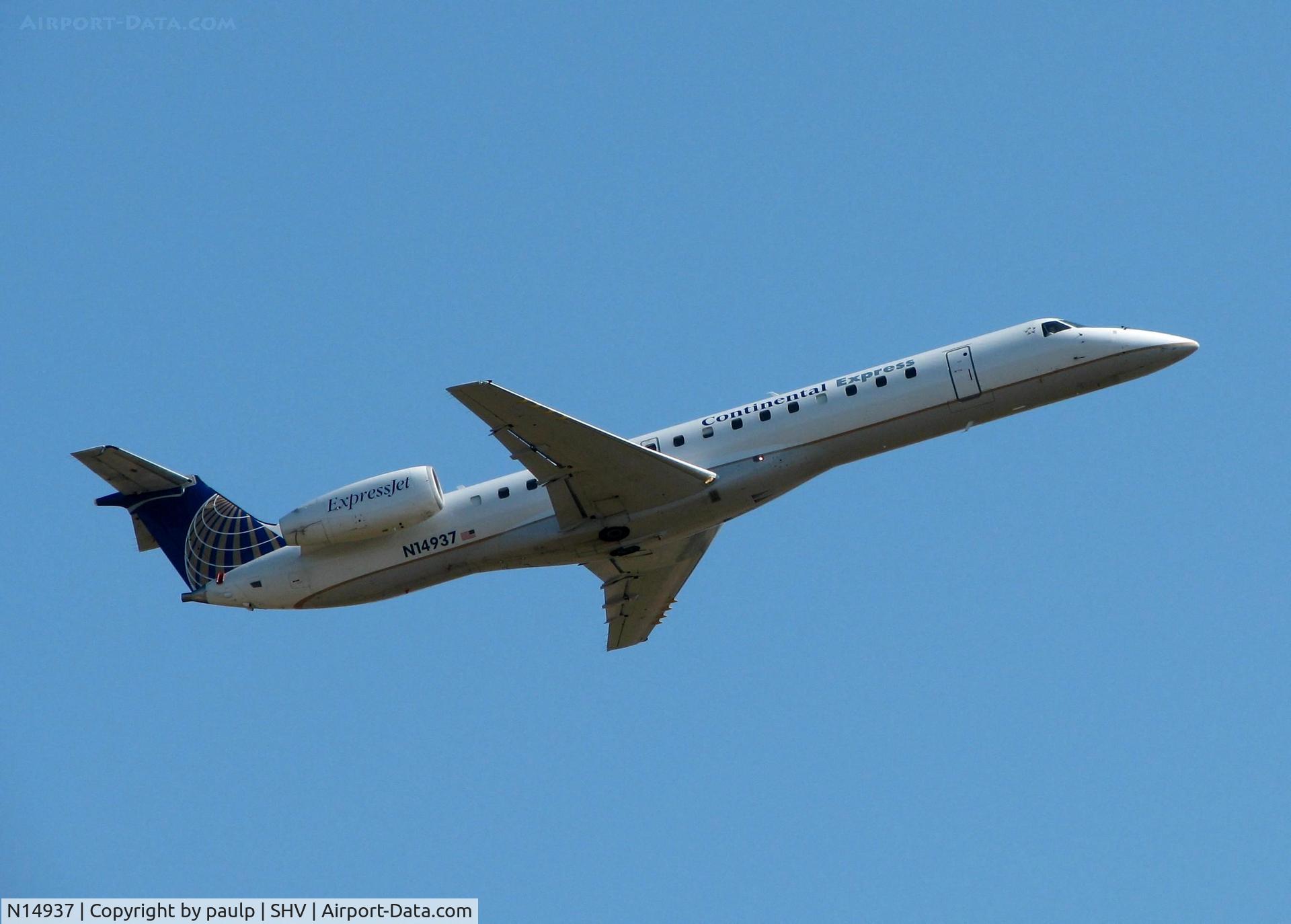N14937, 1997 Embraer EMB-145EP (ERJ-145EP) C/N 145026, Off of 14 at Shreveport Regional.