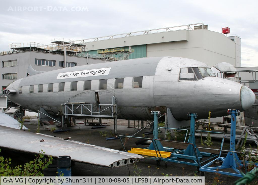 G-AIVG, 1947 Vickers Viking 1B C/N 220, On restoration at BSL Airport...