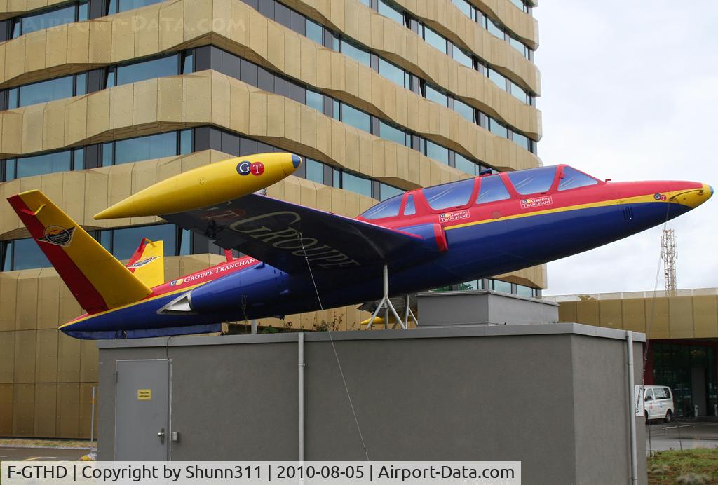 F-GTHD, Fouga CM-170 Magister C/N 530, S/n 530 - Preserved in a pole mounted at the Casino