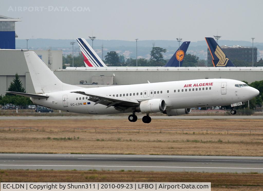 EC-LDN, 1989 Boeing 737-448 C/N 24474, Landing rwy 14R on Air Algerie lease...