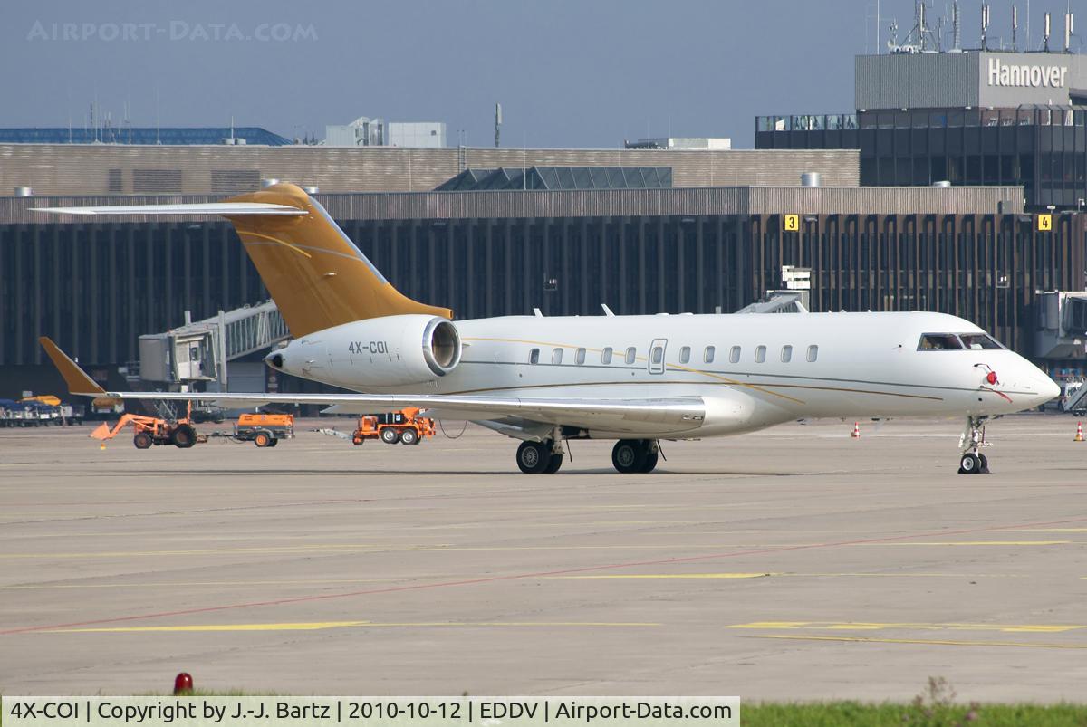 4X-COI, 2002 Bombardier BD-700-1A11 Global 5000 C/N 9130, DSLR-A230 (55-200 mm); www.haj-spotter.de.tf