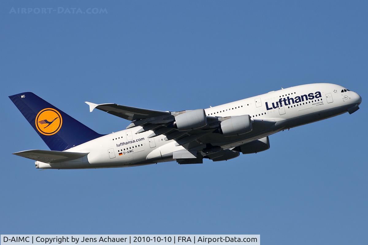 D-AIMC, 2010 Airbus A380-841 C/N 044, Outbound to NRT