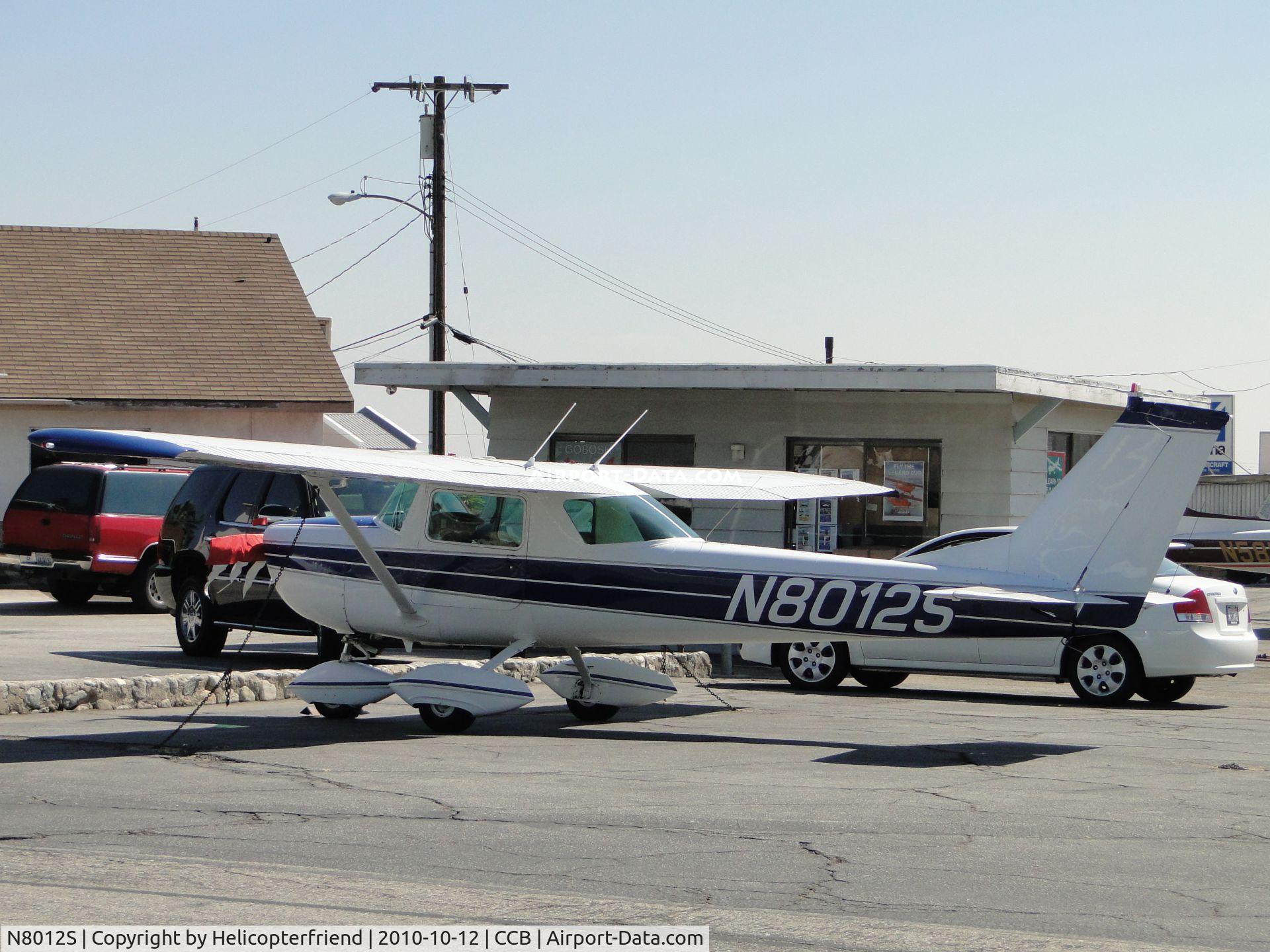 N8012S, 1965 Cessna 150F C/N 15061612, Parked at Foothill Sales and Service with for sale propeller covers