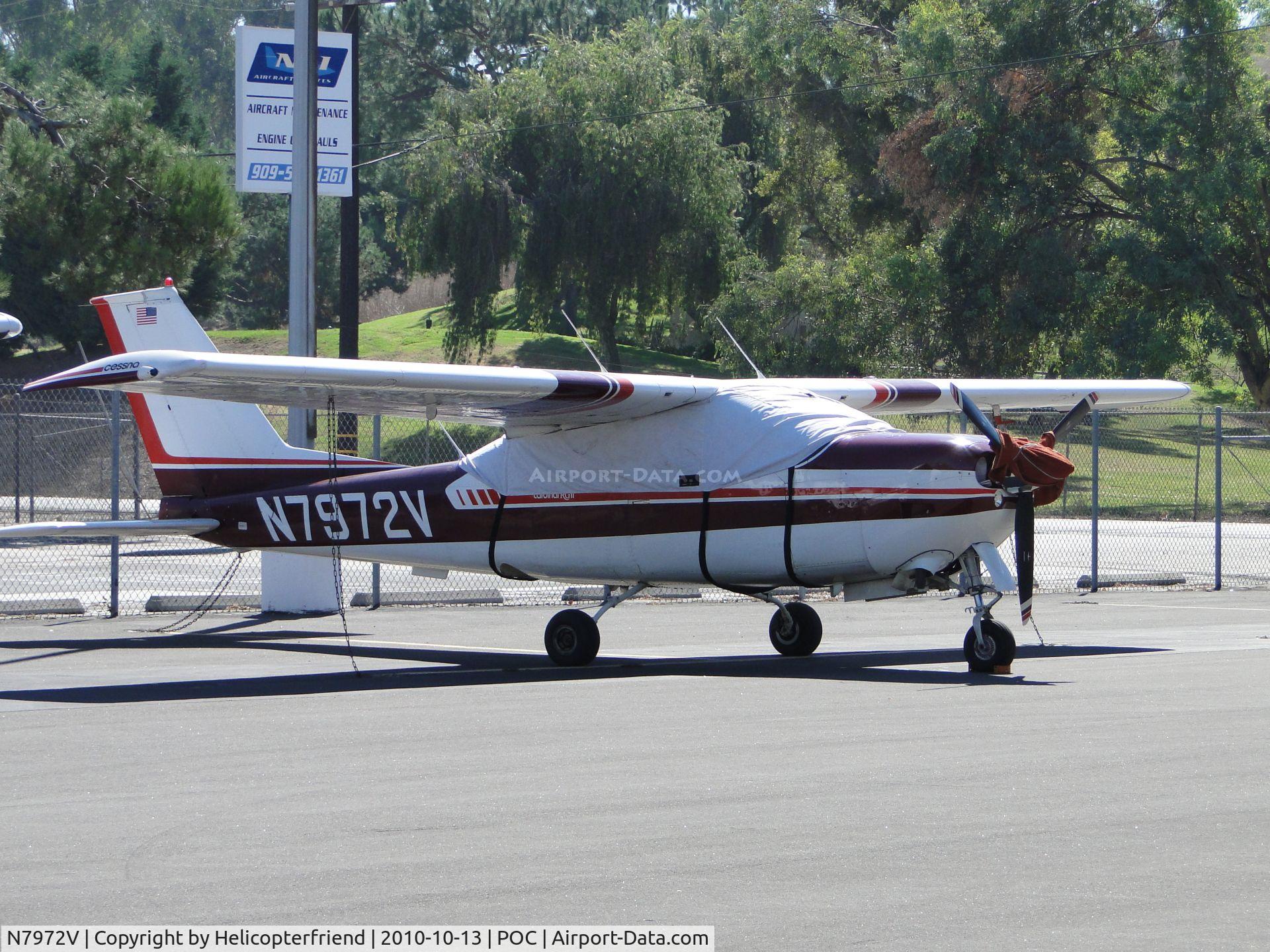 N7972V, 1976 Cessna 177RG Cardinal C/N 177RG0915, Parked against the east fence near the south end of transient parking