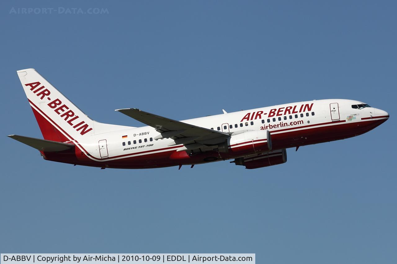 D-ABBV, 2001 Boeing 737-7Q8 C/N 30629, Air Berlin, Boeing 737-7Q8, CN: 30629/1011