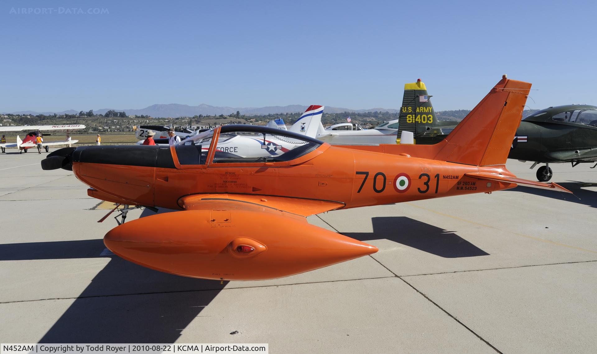 N452AM, SIAI-Marchetti F-260C C/N 40-004, 2010 CAMARILLO AIRPORT