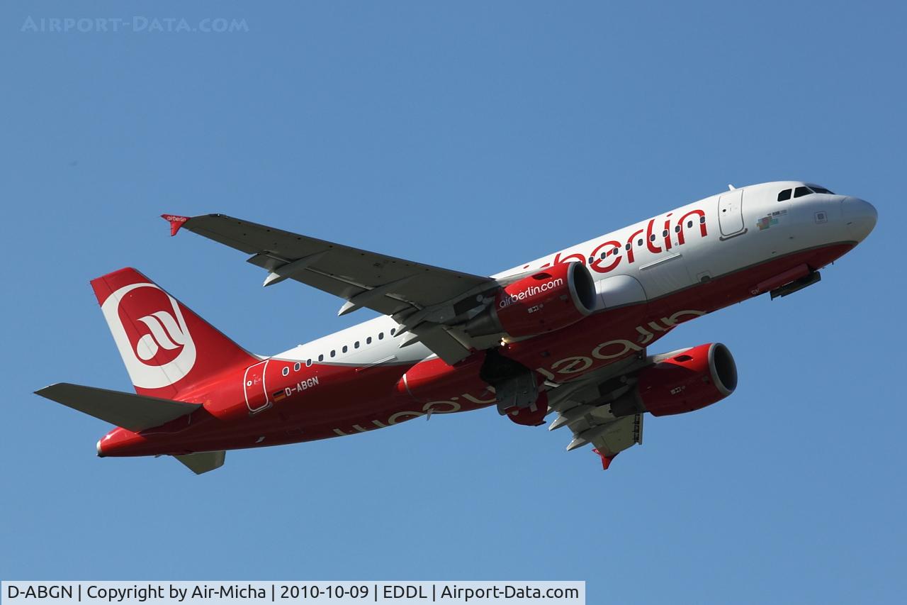 D-ABGN, 2008 Airbus A319-112 C/N 3661, Air Berlin, Airbus A319-112, CN: 3661