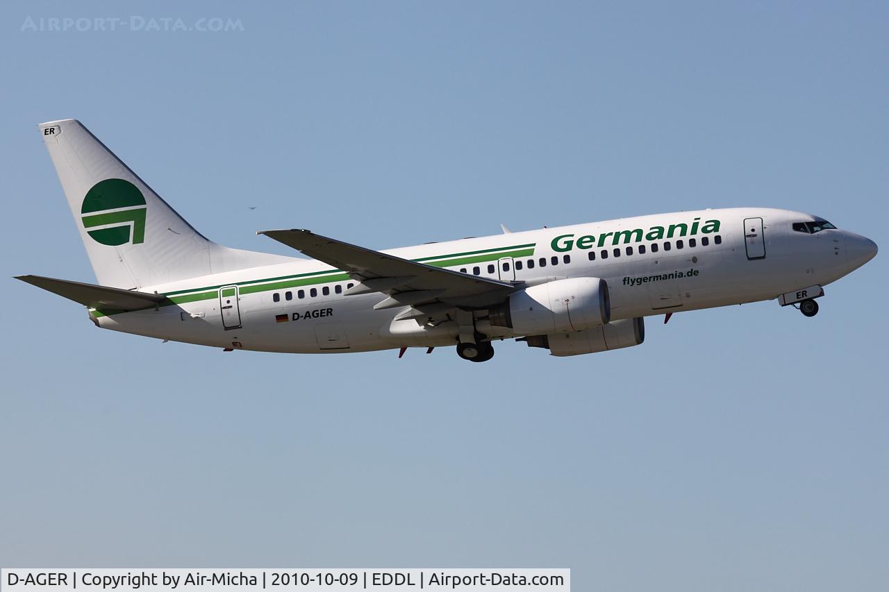 D-AGER, 1998 Boeing 737-75B C/N 28107, Germania, Boeing 737-75B, CN: 28107/27