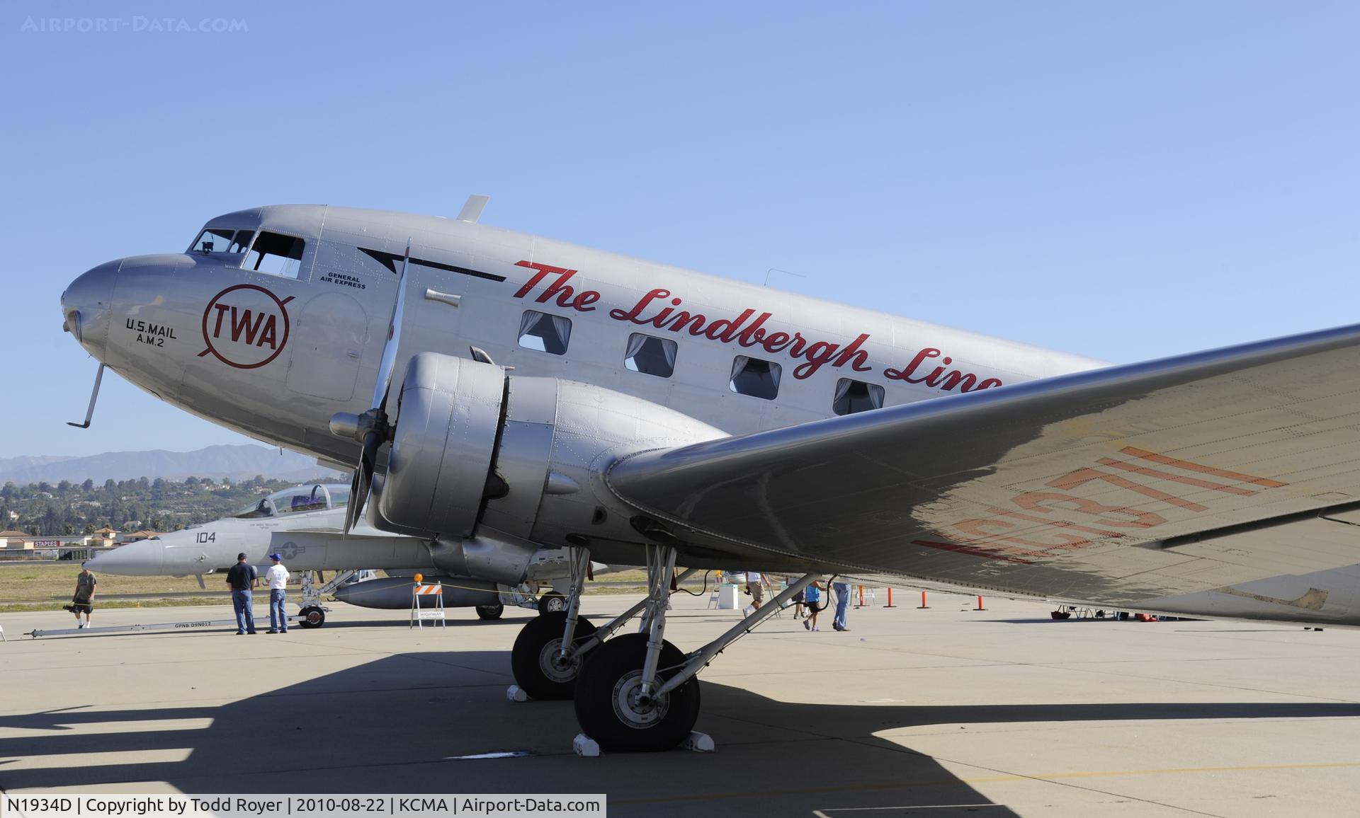 N1934D, 1935 Douglas DC-2-118B C/N 1368, 2010 CAMARILLO AIRSHOW