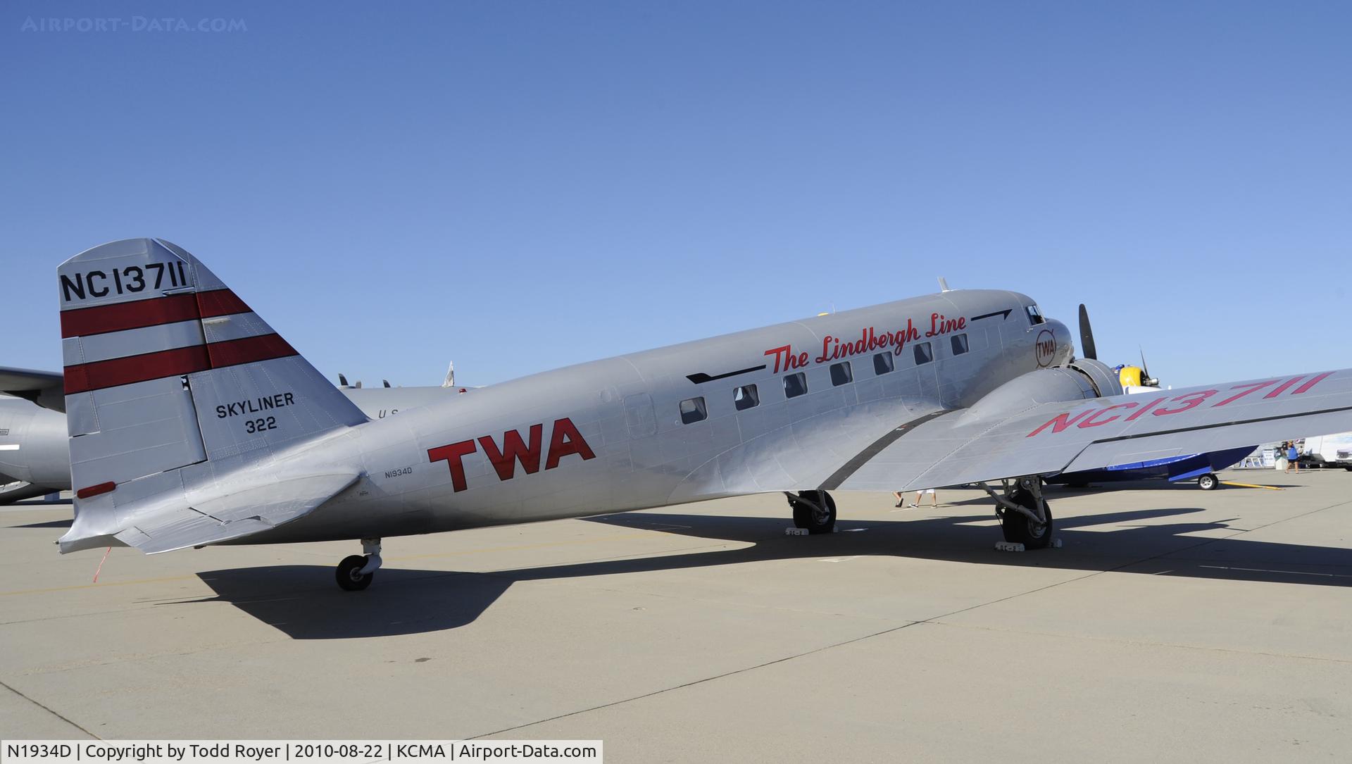 N1934D, 1935 Douglas DC-2-118B C/N 1368, 2010 CAMARILLO AIRSHOW