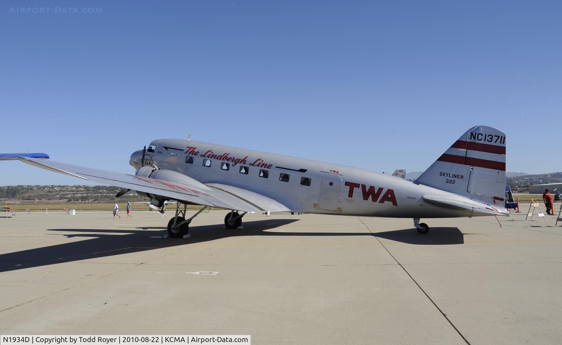 N1934D, 1935 Douglas DC-2-118B C/N 1368, 2010 CAMARILLO AIRSHOW