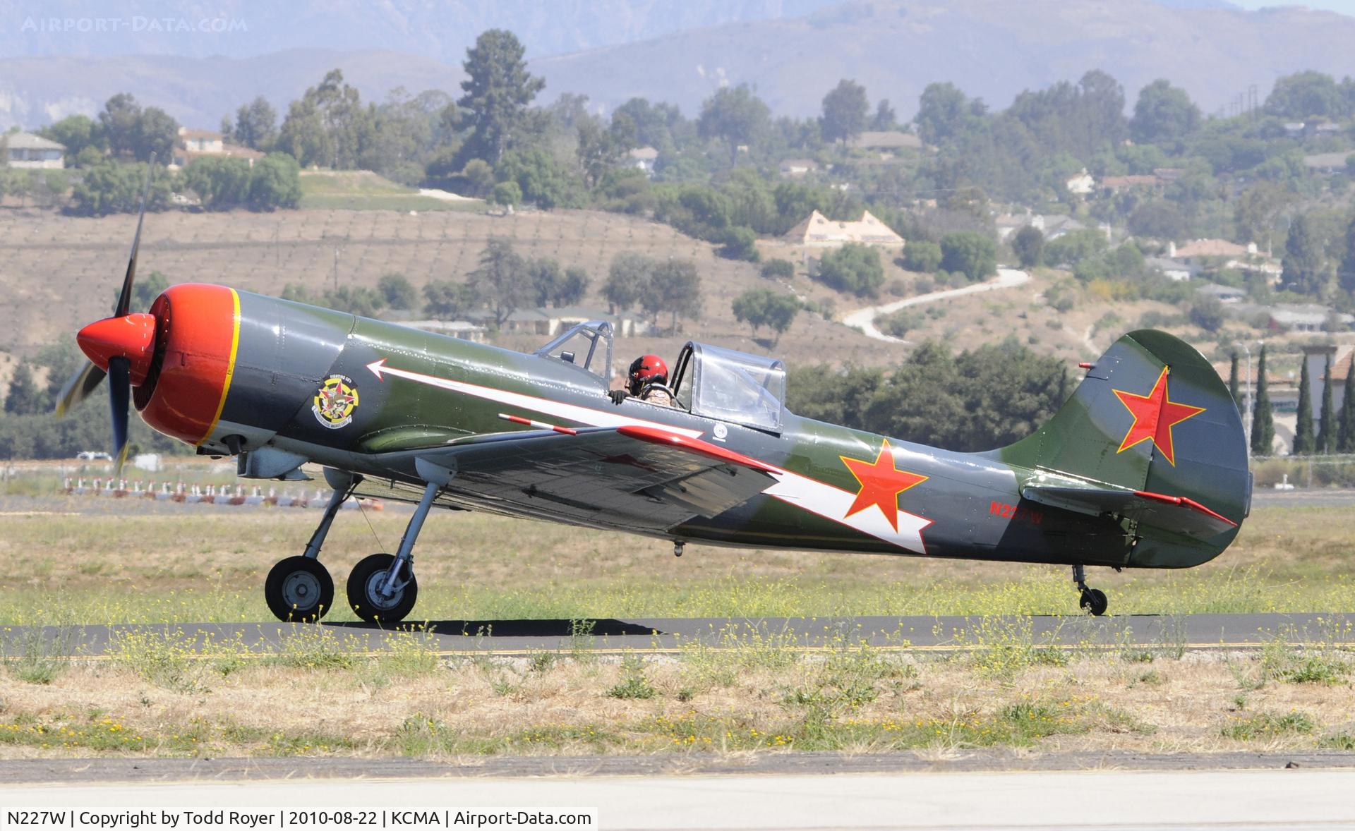 N227W, 1983 Yakovlev Yak-50 C/N 832601, 2010 CAMARILLO AIRSHOW