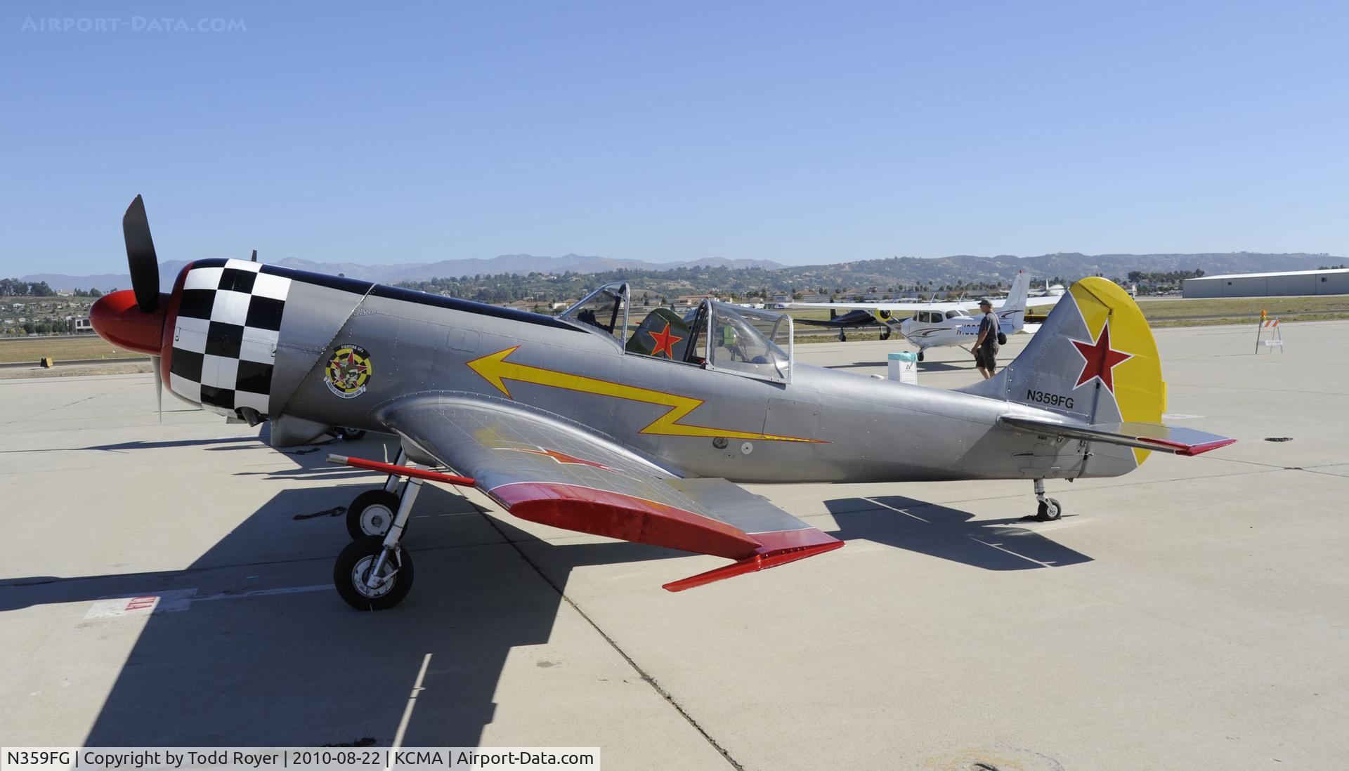 N359FG, 1984 Yakovlev Yak-50 C/N 842305, 2010 CAMARILLO AIRSHOW